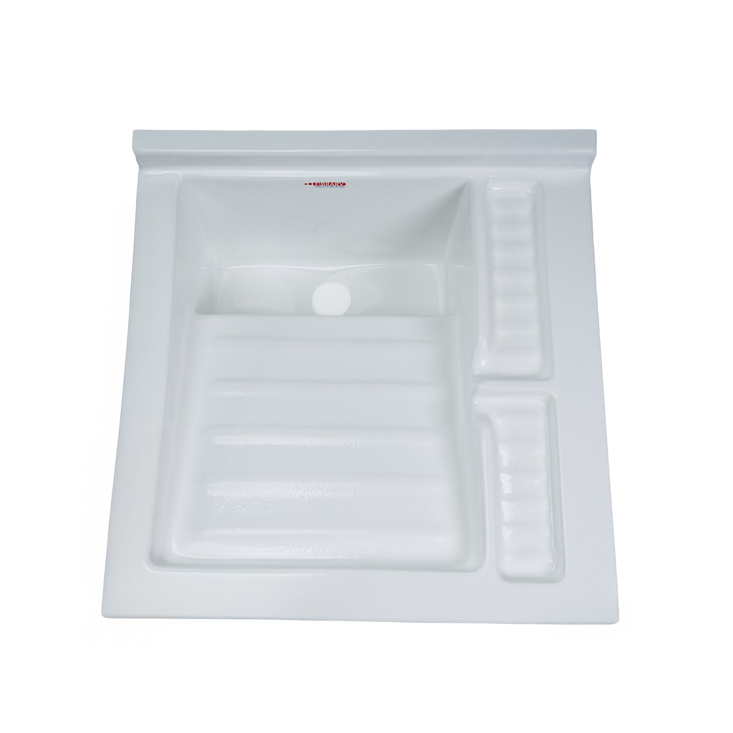 LAVARROPA POZO PEQUEÑO Y JABONERA 51 x 52 cm con flauta | FIBRARV